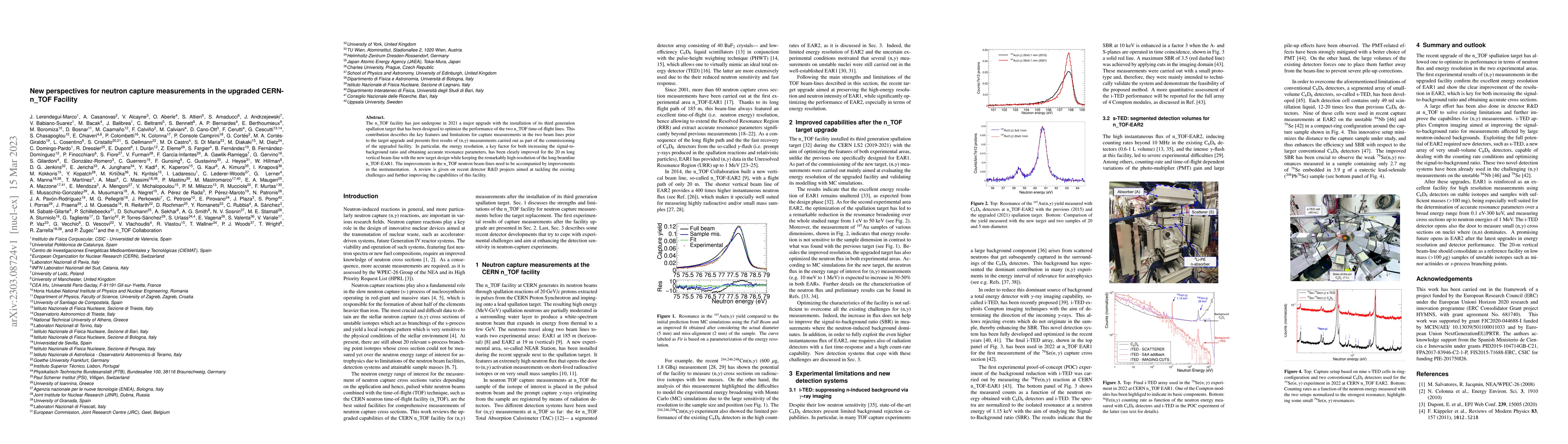 Thumbnail for New perspectives for neutron capture measurements in the upgraded
  CERN-n_TOF Facility