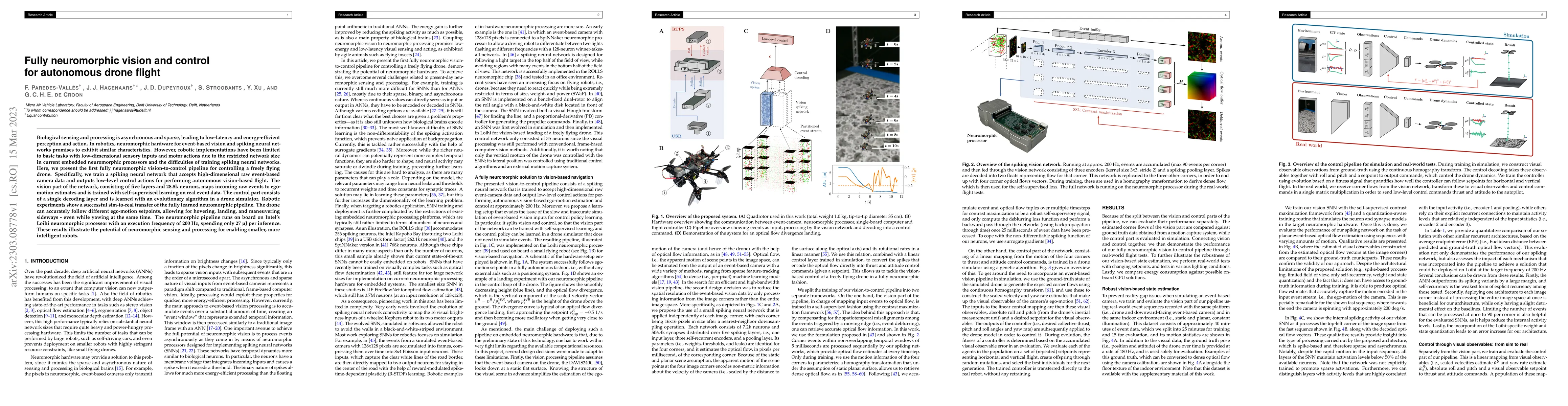 Thumbnail for Fully neuromorphic vision and control for autonomous drone flight