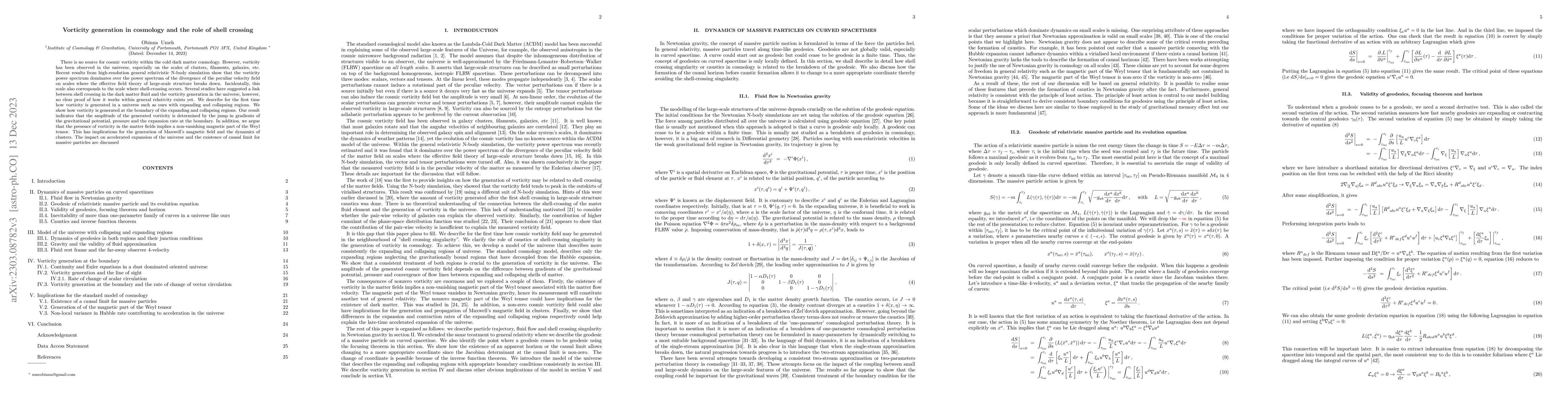 Thumbnail for Vorticity generation in cosmology and the role of shell crossing