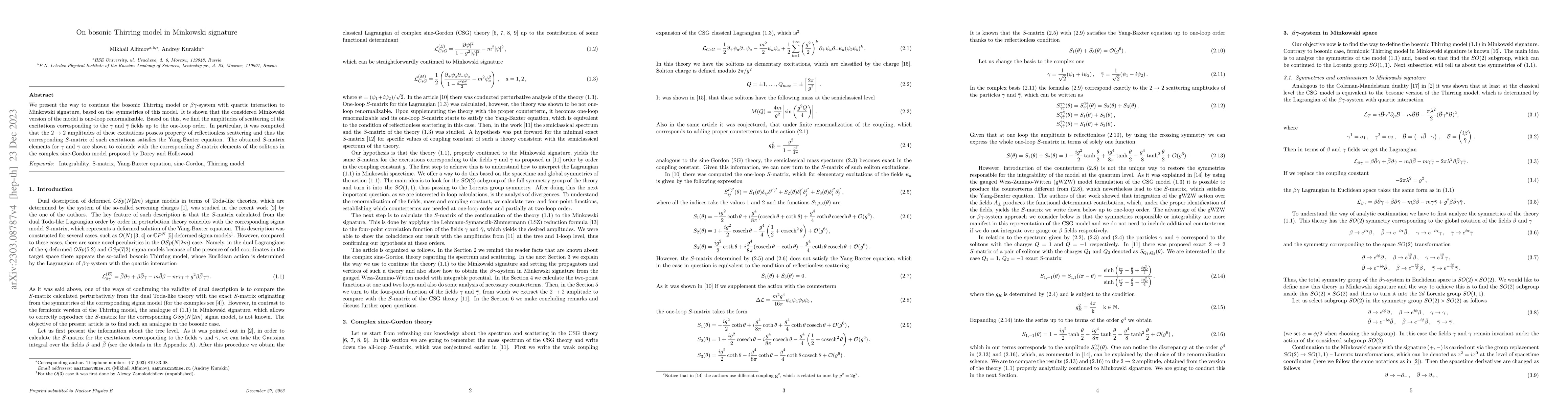 Thumbnail for On bosonic Thirring model in Minkowski signature