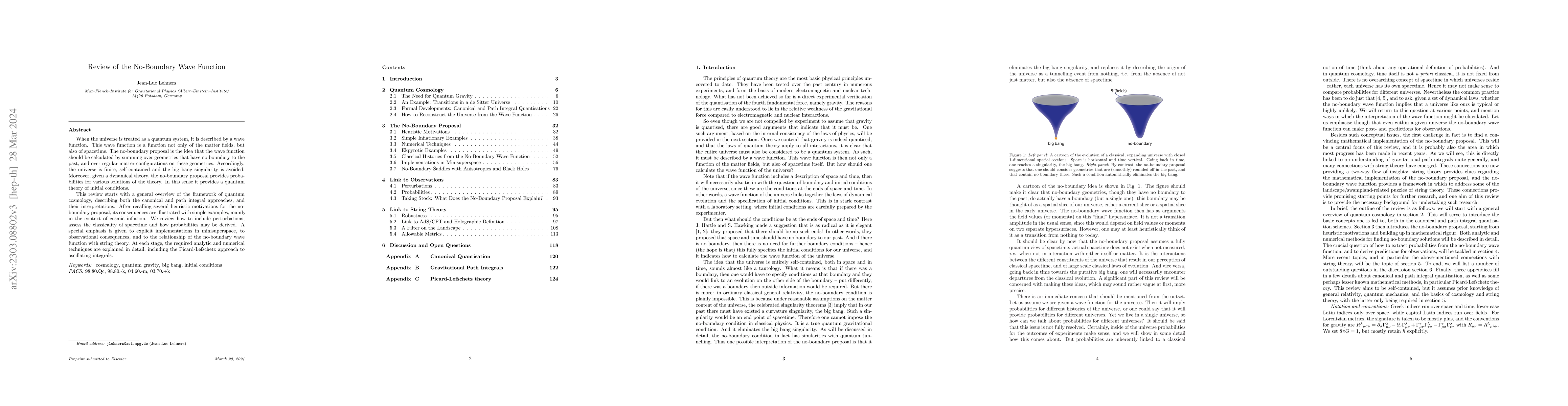 Thumbnail for Review of the No-Boundary Wave Function