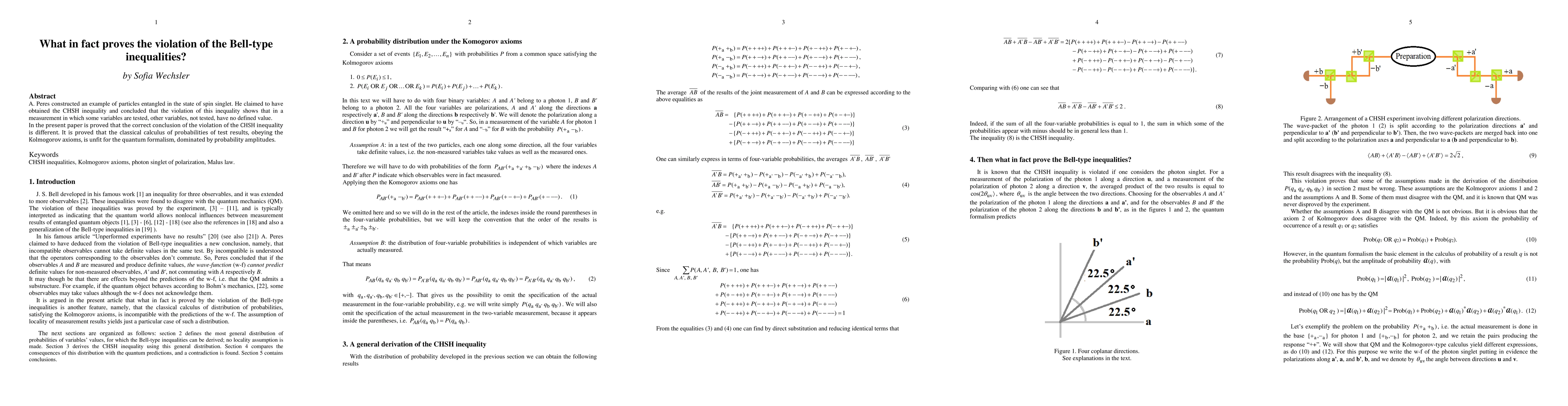 Thumbnail for What in fact proves the violation of the Bell-type inequalities?