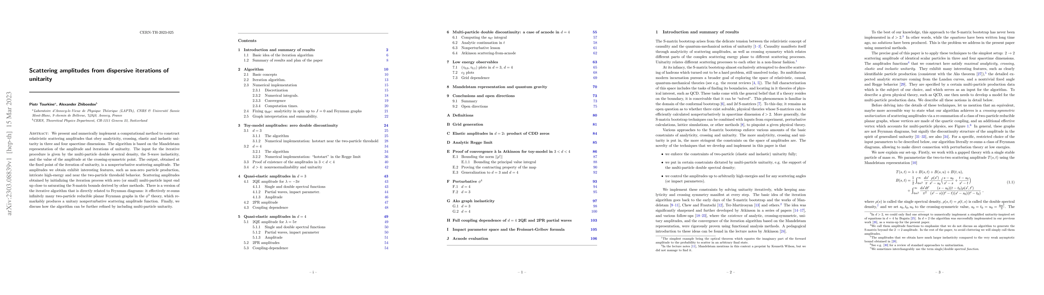 Thumbnail for Scattering amplitudes from dispersive iterations of unitarity