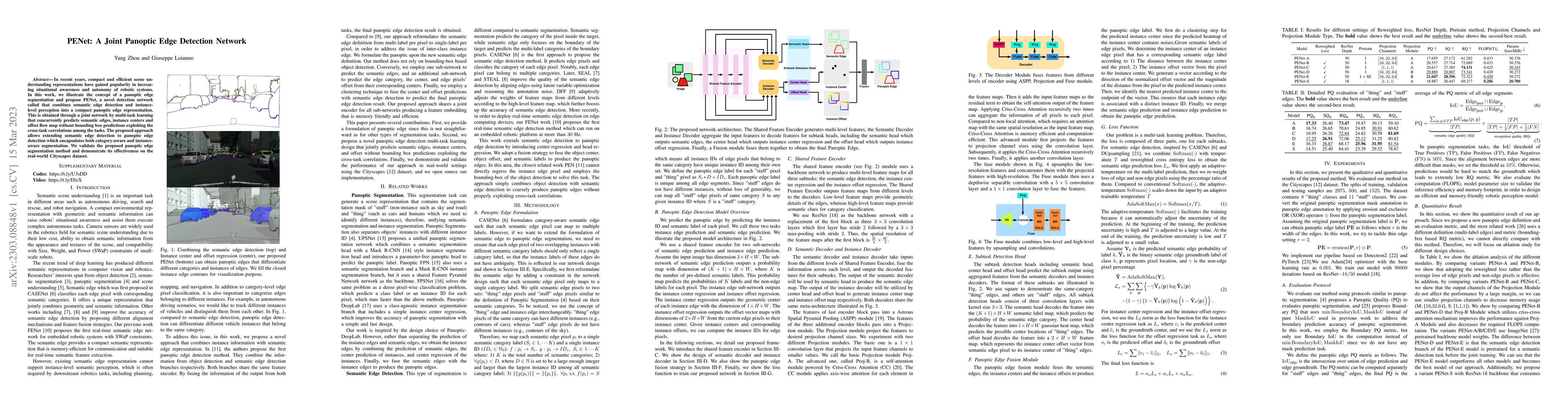 Thumbnail for PENet: A Joint Panoptic Edge Detection Network