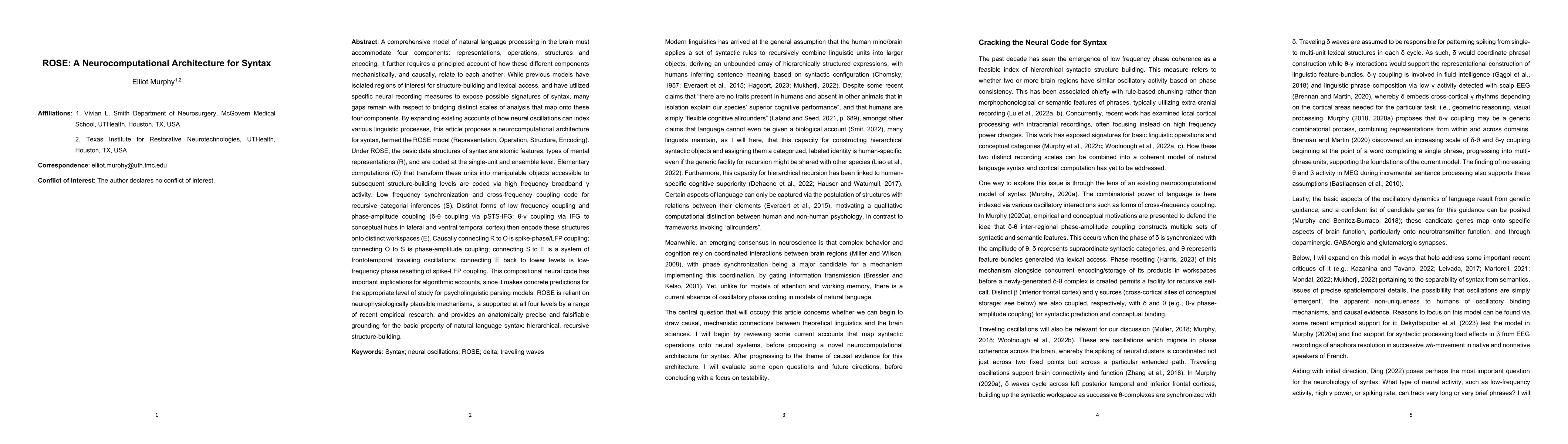 Thumbnail for ROSE: A Neurocomputational Architecture for Syntax