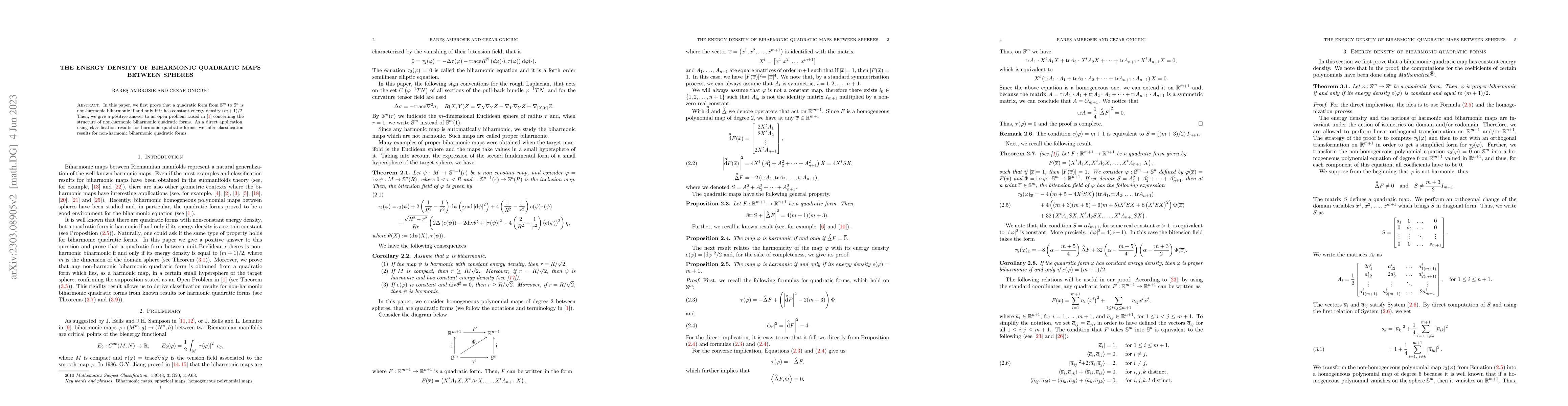 Thumbnail for The energy density of biharmonic quadratic maps between spheres
