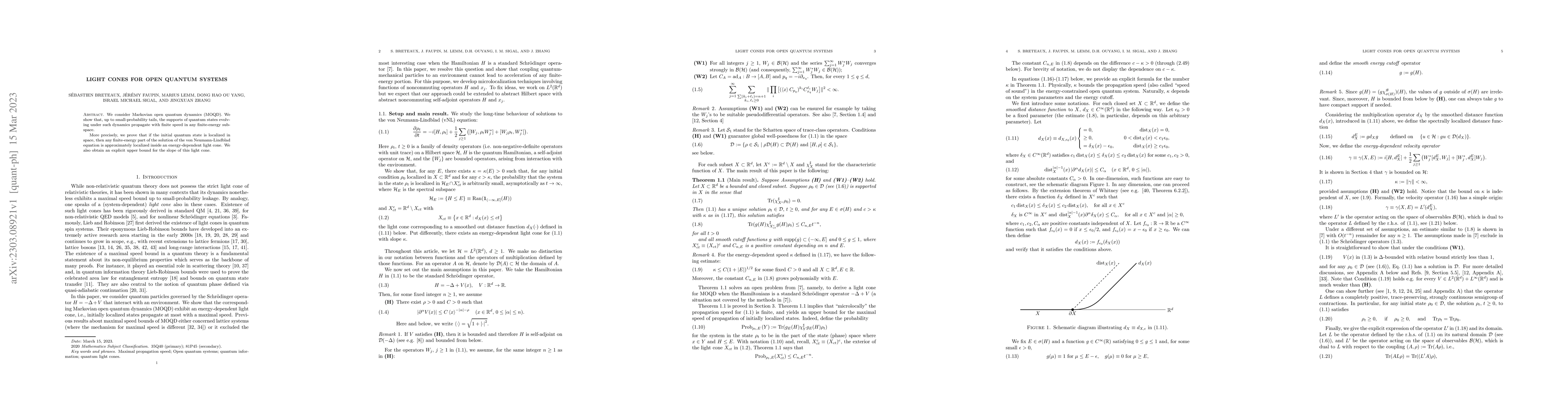 Thumbnail for Light cones for open quantum systems