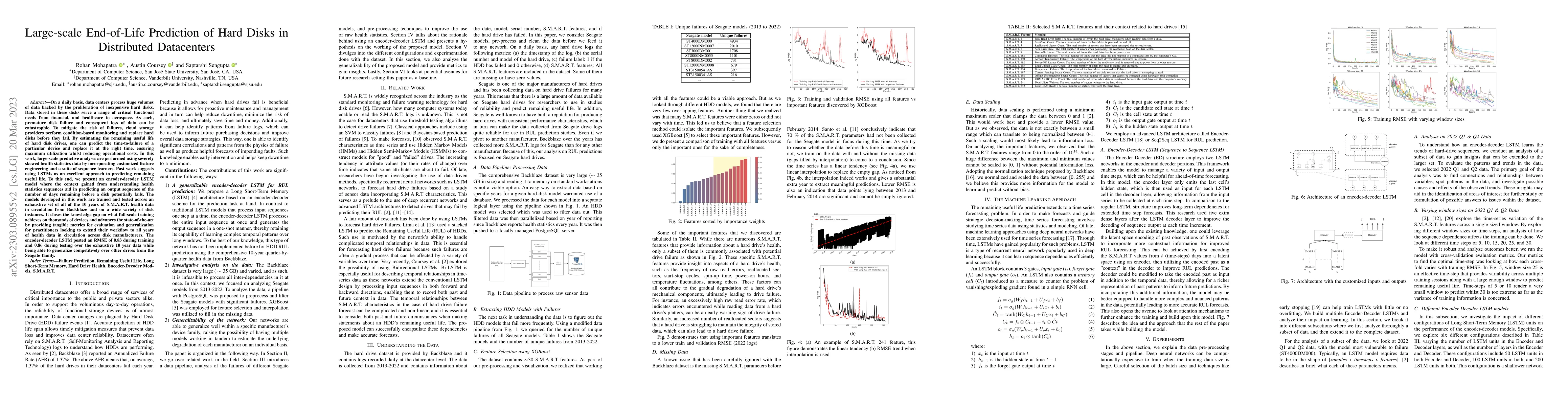 Thumbnail for Large-scale End-of-Life Prediction of Hard Disks in Distributed
  Datacenters