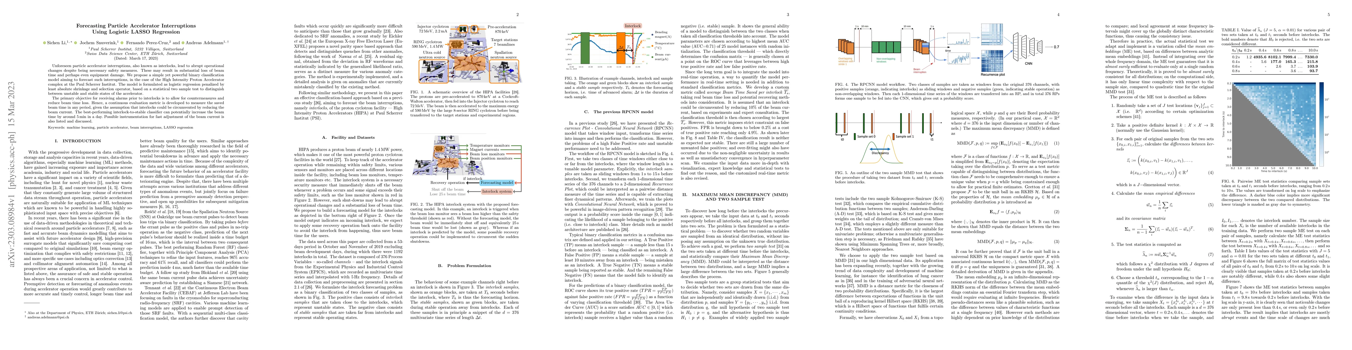 Thumbnail for Forecasting Particle Accelerator Interruptions Using Logistic LASSO
  Regression