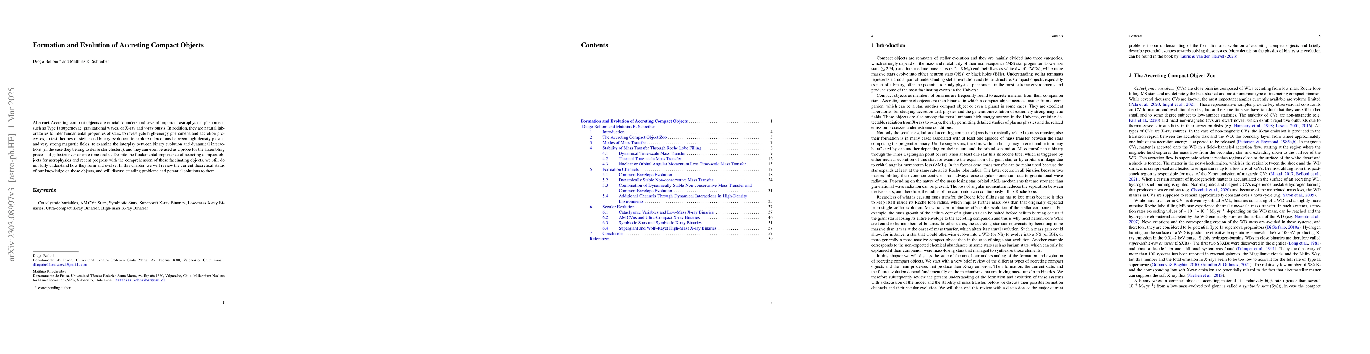 Thumbnail for Formation and Evolution of Accreting Compact Objects