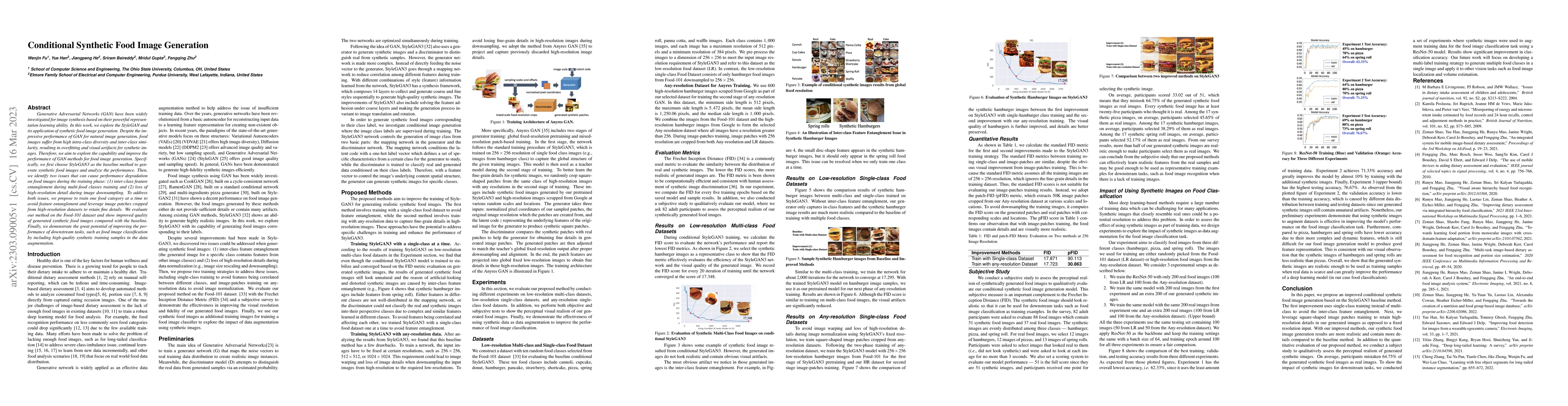 Thumbnail for Conditional Synthetic Food Image Generation