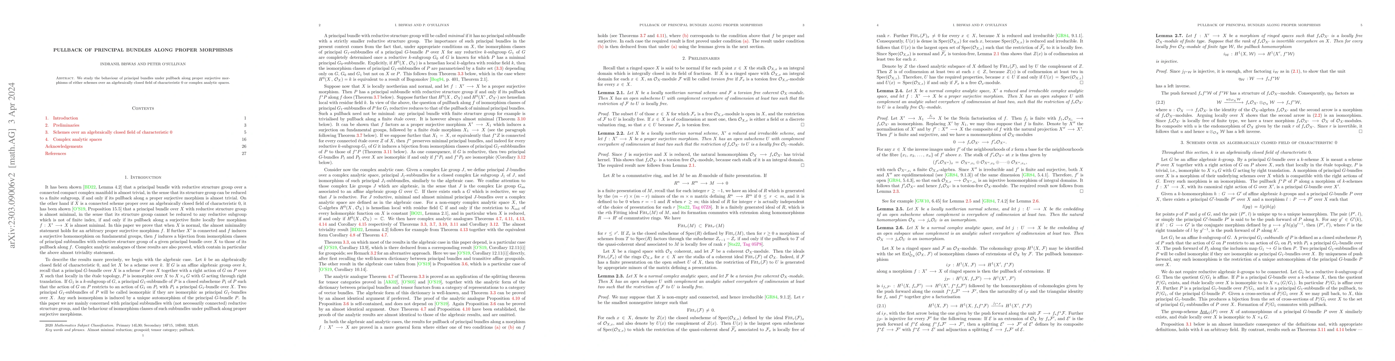 Thumbnail for Pullback of principal bundles along proper morphisms
