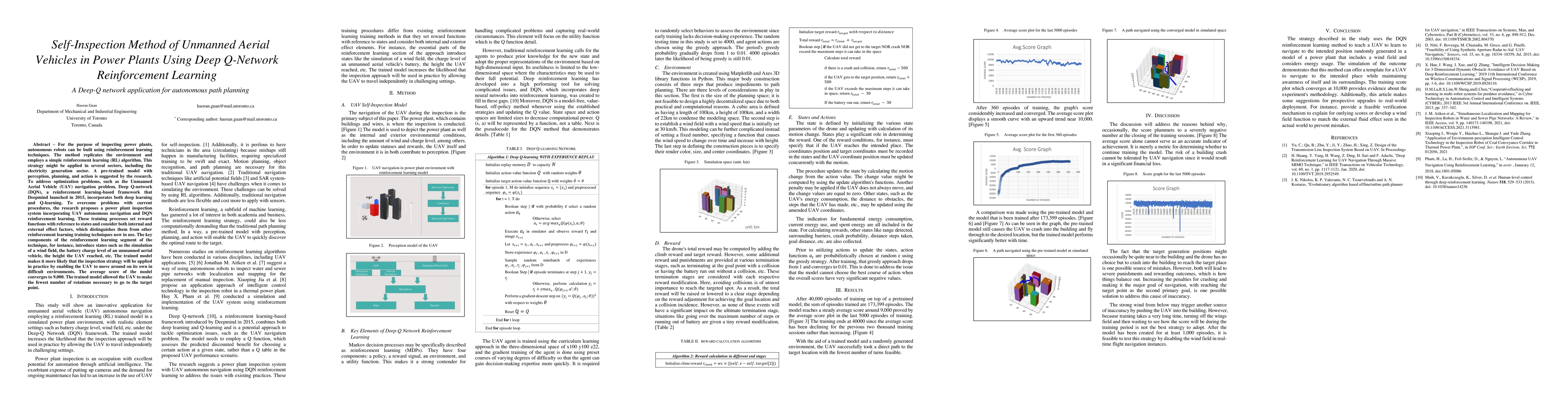 Thumbnail for Self-Inspection Method of Unmanned Aerial Vehicles in Power Plants Using
  Deep Q-Network Reinforcement Learning
