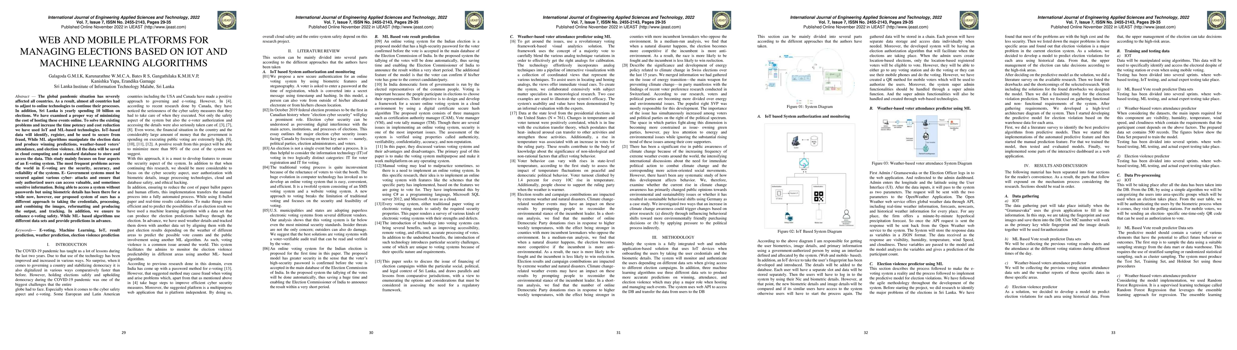 Thumbnail for Web and Mobile Platforms for Managing Elections based on IoT And Machine
  Learning Algorithms