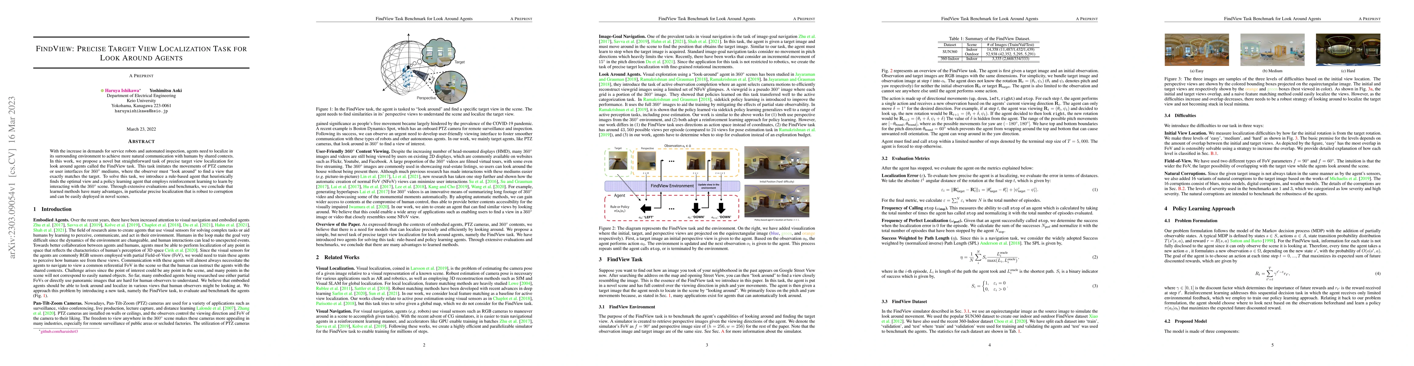 Thumbnail for FindView: Precise Target View Localization Task for Look Around Agents