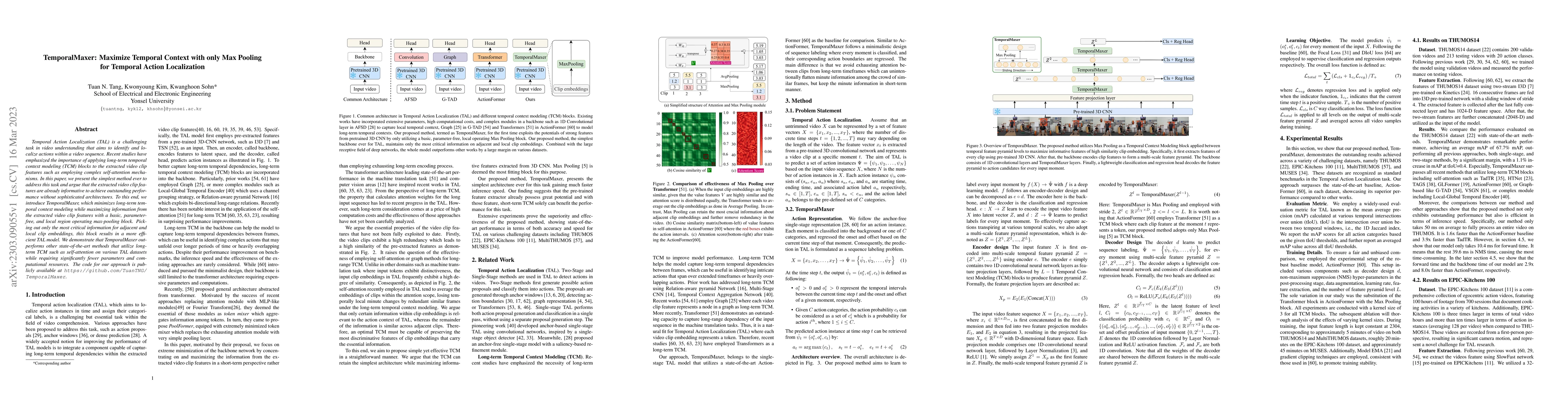 Thumbnail for TemporalMaxer: Maximize Temporal Context with only Max Pooling for
  Temporal Action Localization