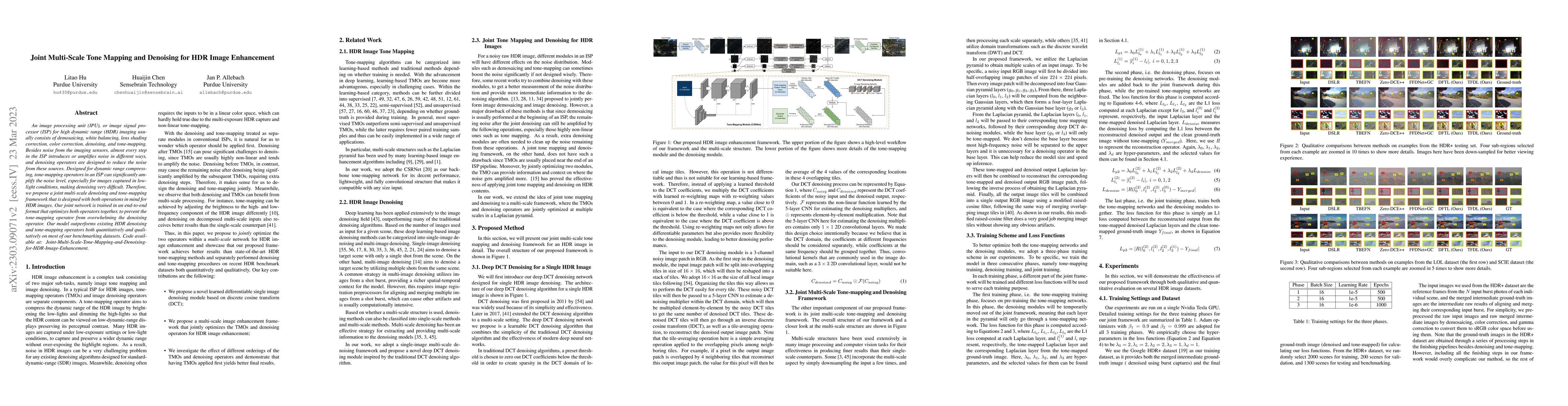 Thumbnail for Joint Multi-Scale Tone Mapping and Denoising for HDR Image Enhancement
