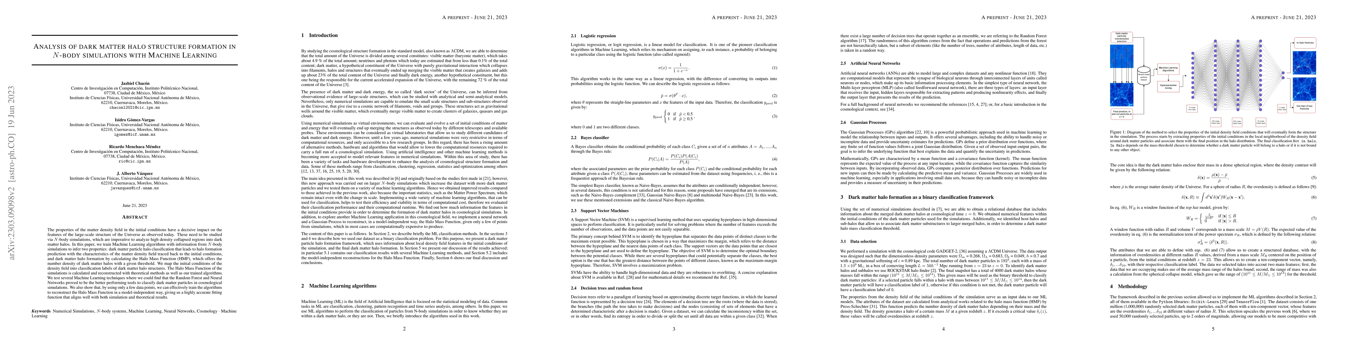 Thumbnail for Analysis of Dark Matter Halo Structure Formation in $N$-body Simulations
  with Machine Learning