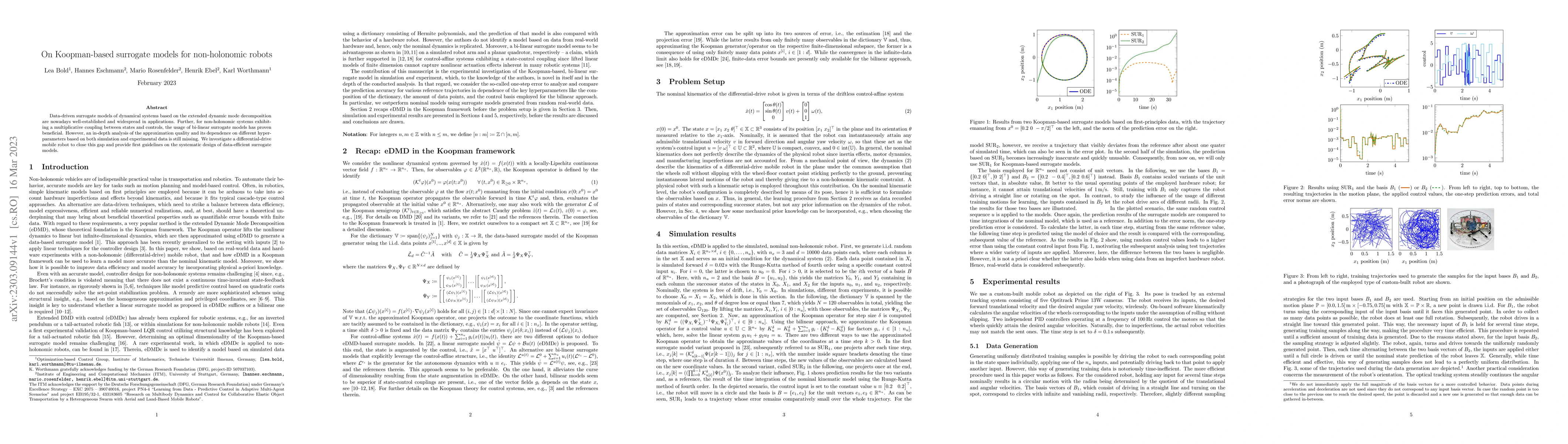Thumbnail for On Koopman-based surrogate models for non-holonomic robots
