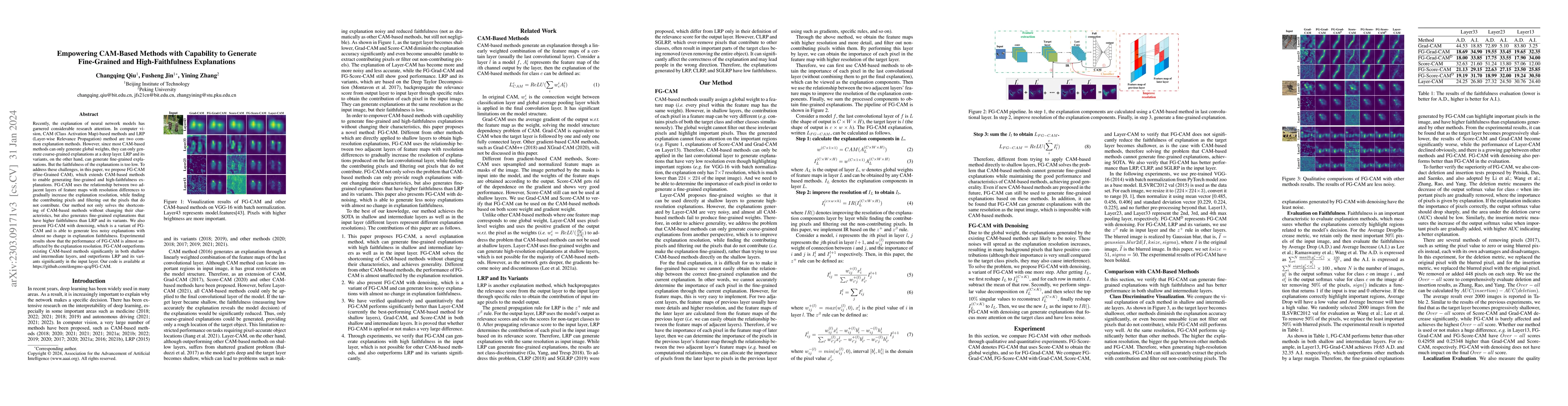 Thumbnail for Empowering CAM-Based Methods with Capability to Generate Fine-Grained
  and High-Faithfulness Explanations