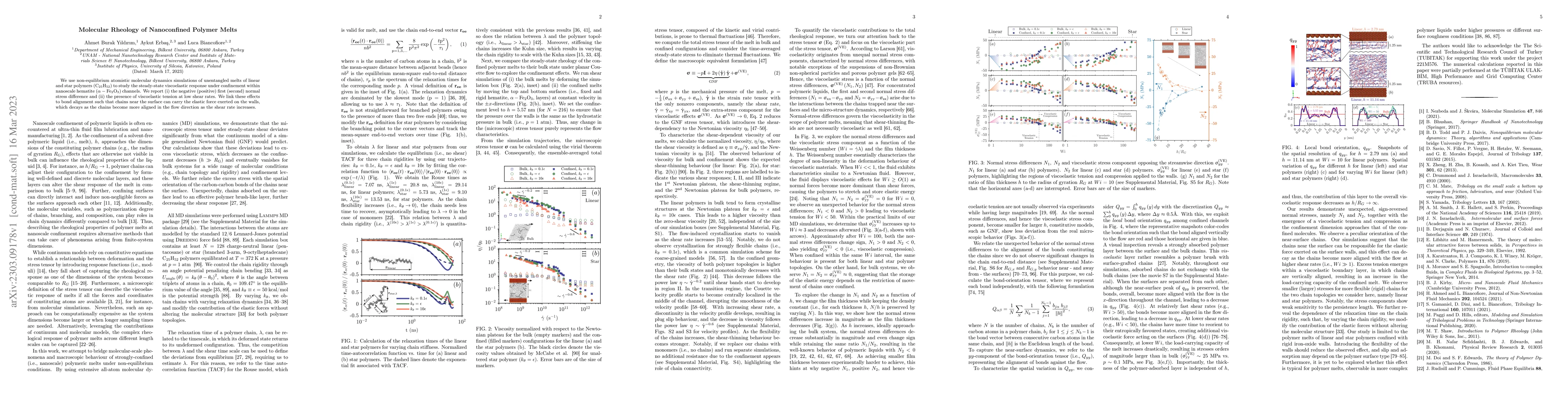 Thumbnail for Molecular Rheology of Nanoconfined Polymer Melts