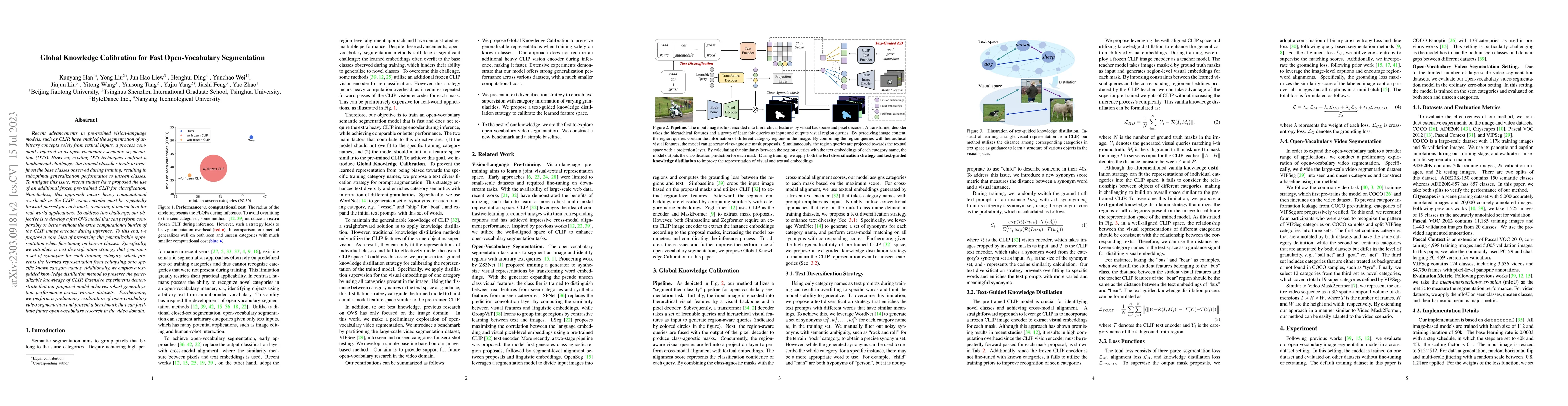 Thumbnail for Global Knowledge Calibration for Fast Open-Vocabulary Segmentation
