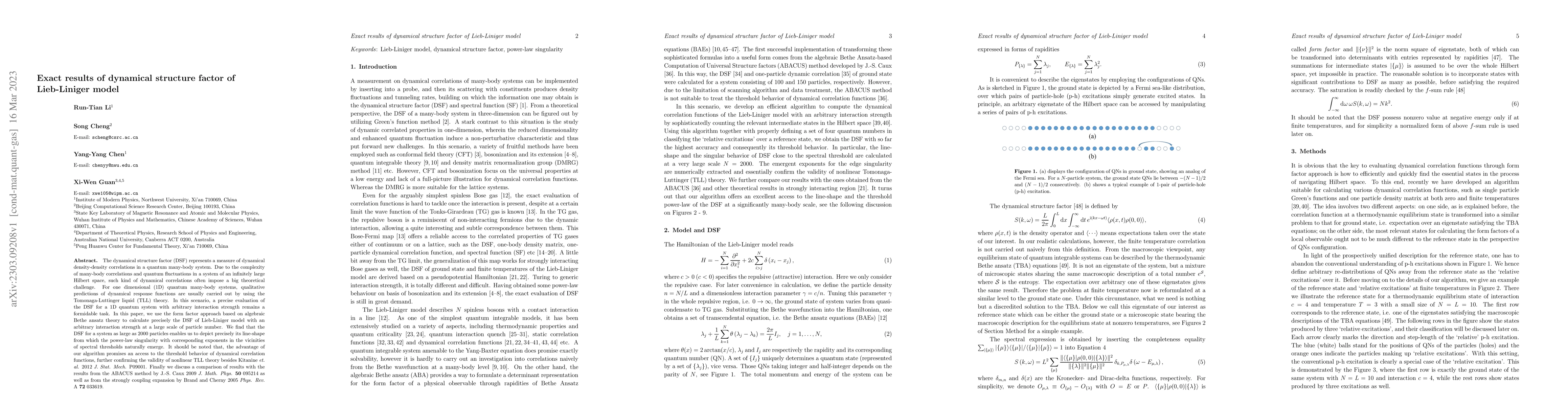 Thumbnail for Exact results of dynamical structure factor of Lieb-Liniger model