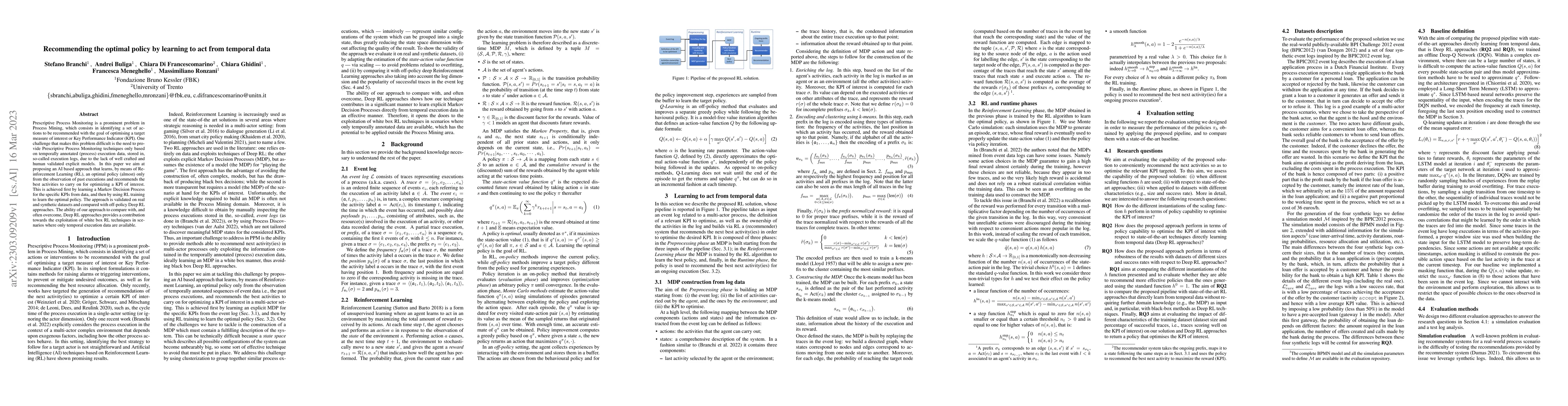 Thumbnail for Recommending the optimal policy by learning to act from temporal data