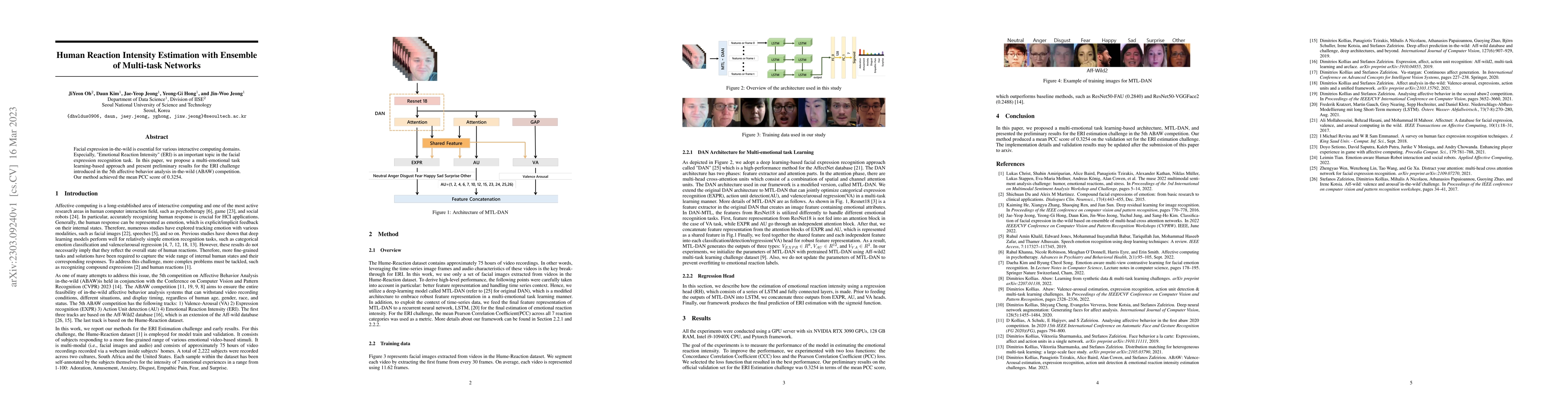Thumbnail for Human Reaction Intensity Estimation with Ensemble of Multi-task Networks