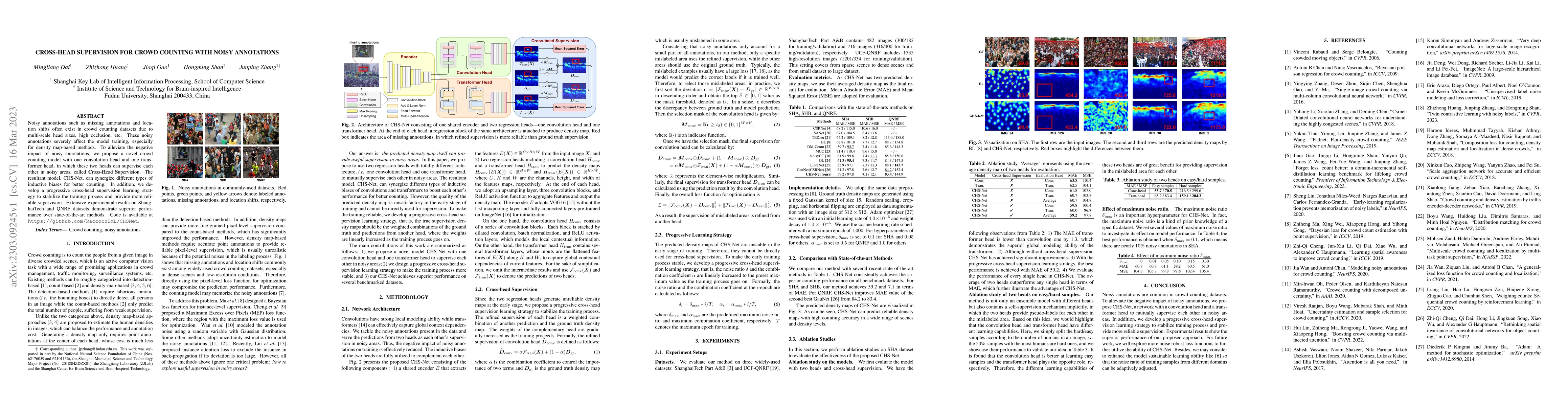 Thumbnail for Cross-head Supervision for Crowd Counting with Noisy Annotations