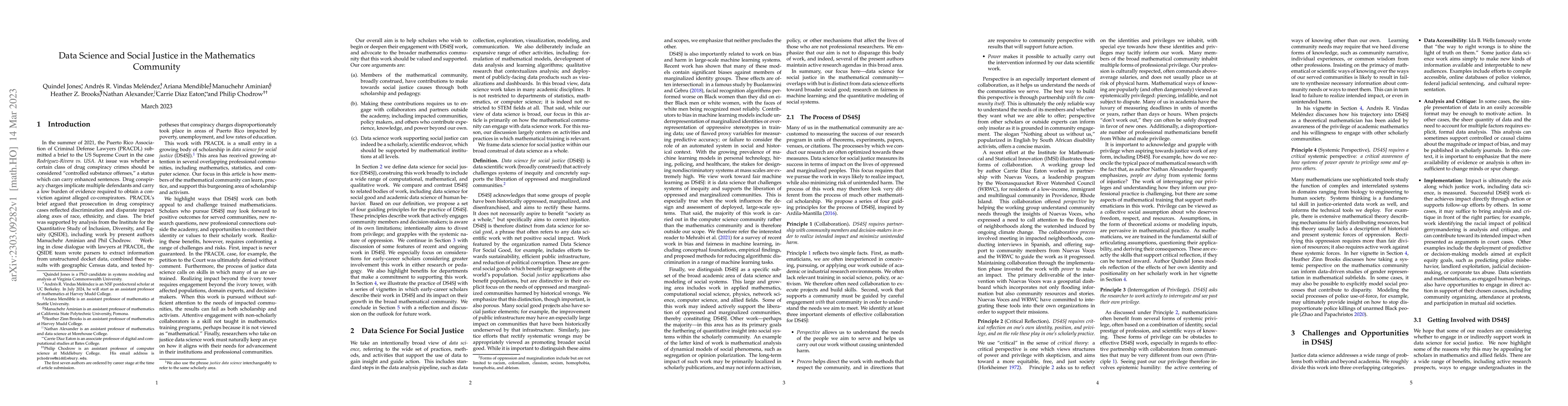 Thumbnail for Data science and social justice in the mathematics community