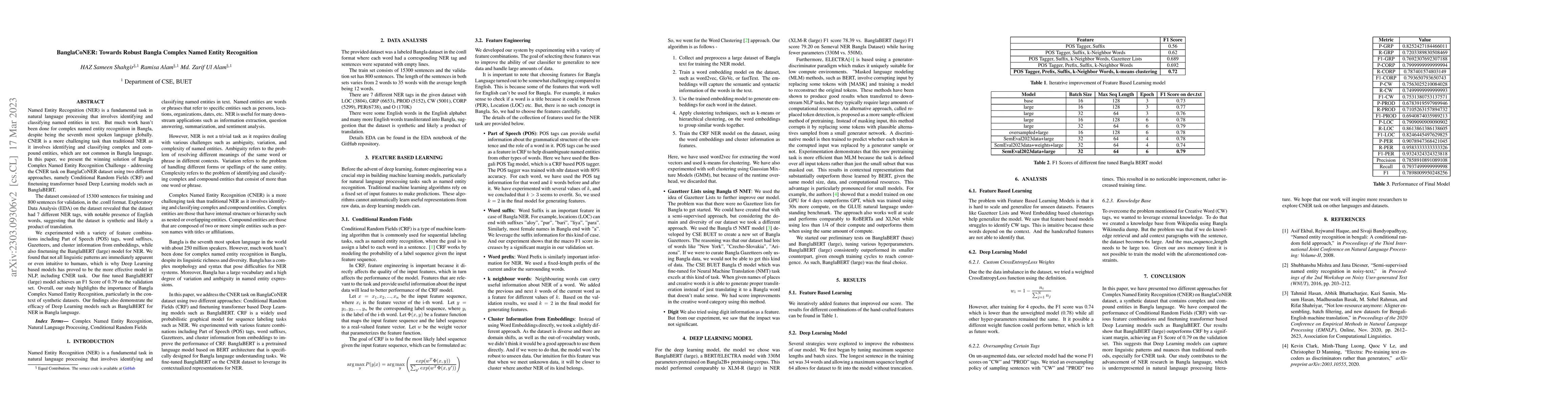 Thumbnail for BanglaCoNER: Towards Robust Bangla Complex Named Entity Recognition