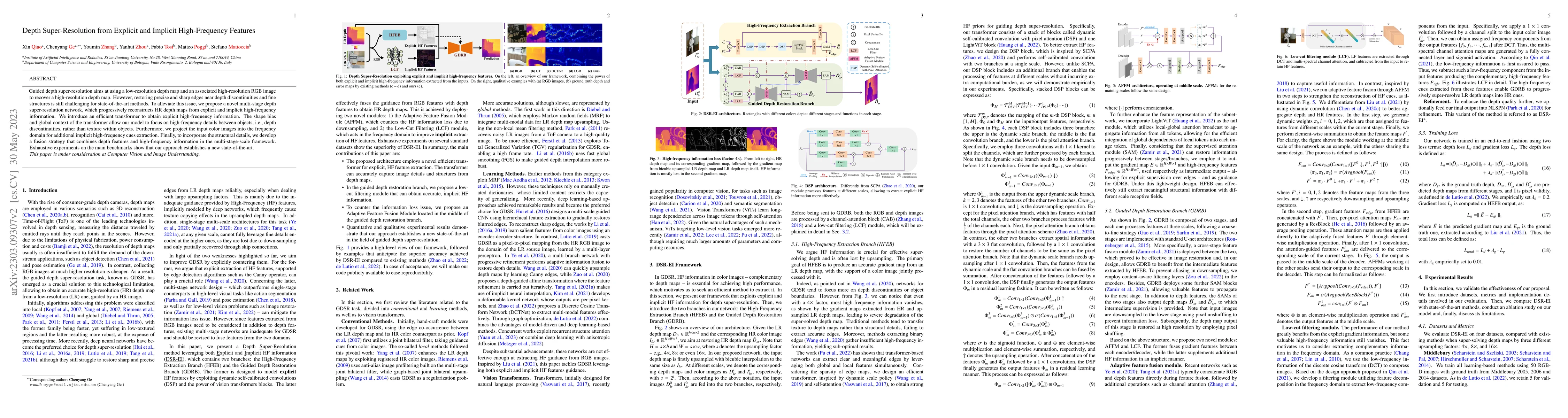 Thumbnail for Depth Super-Resolution from Explicit and Implicit High-Frequency
  Features