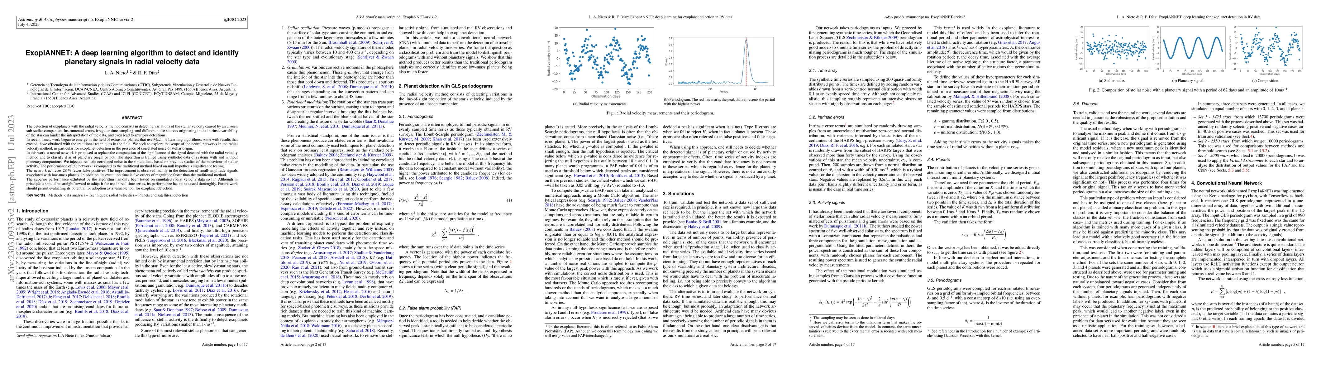 Thumbnail for ExoplANNET: A deep learning algorithm to detect and identify planetary
  signals in radial velocity data