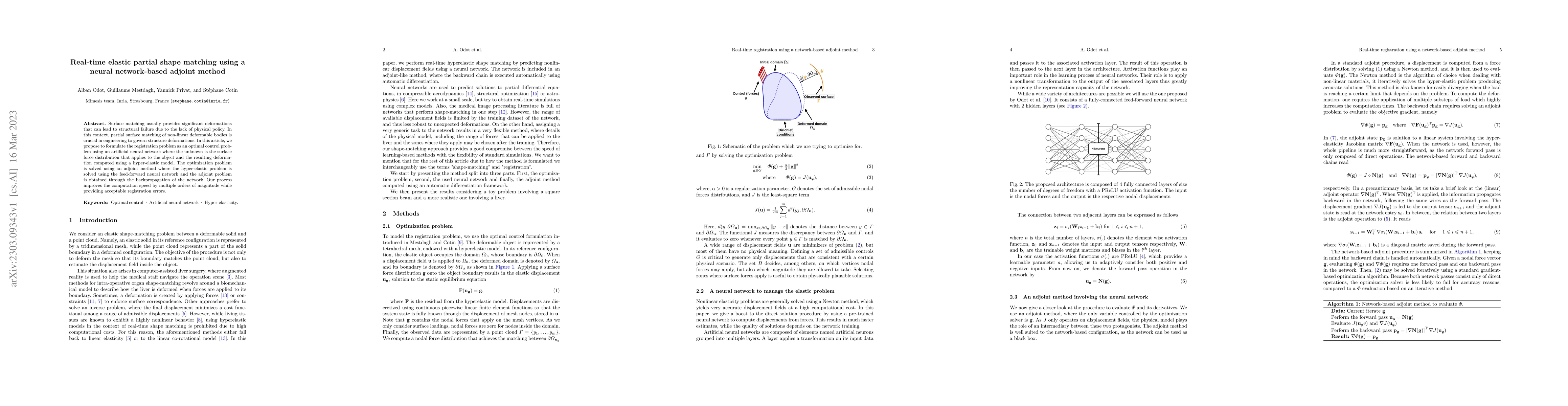 Thumbnail for Real-time elastic partial shape matching using a neural network-based
  adjoint method