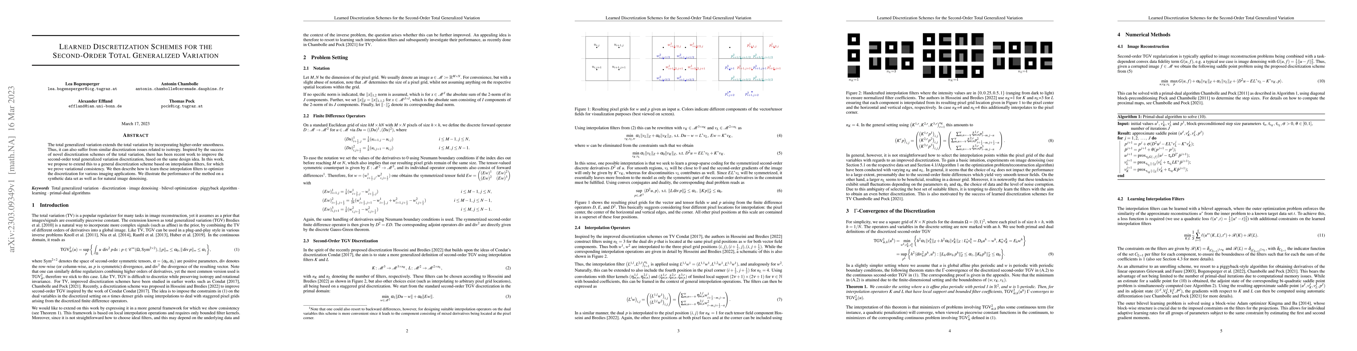 Thumbnail for Learned Discretization Schemes for the Second-Order Total Generalized
  Variation