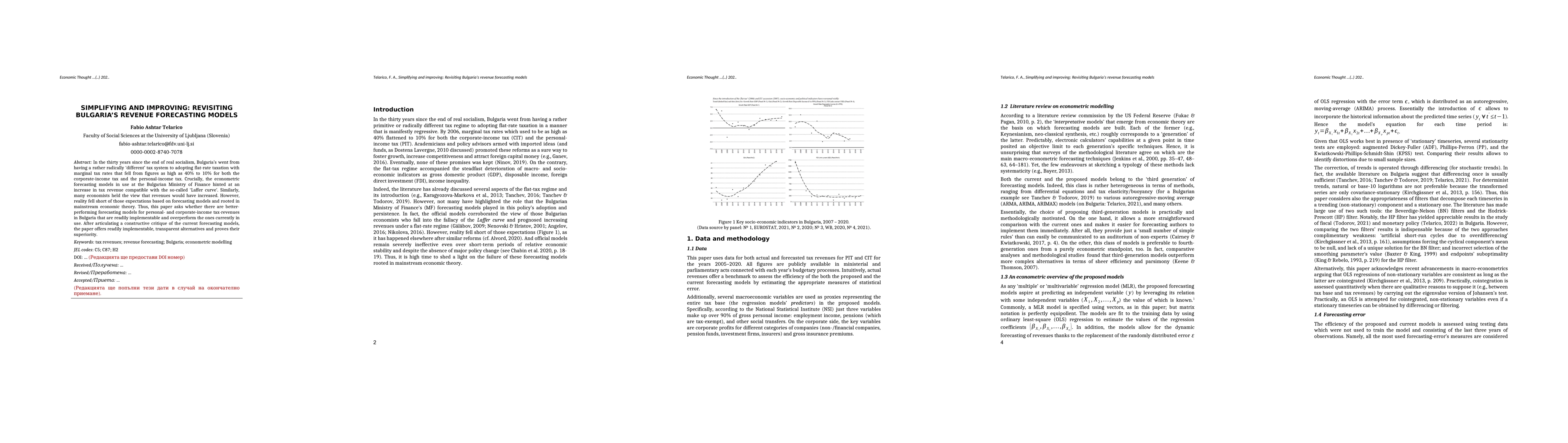 Thumbnail for Simplifying and Improving: Revisiting Bulgaria's Revenue Forecasting
  Models