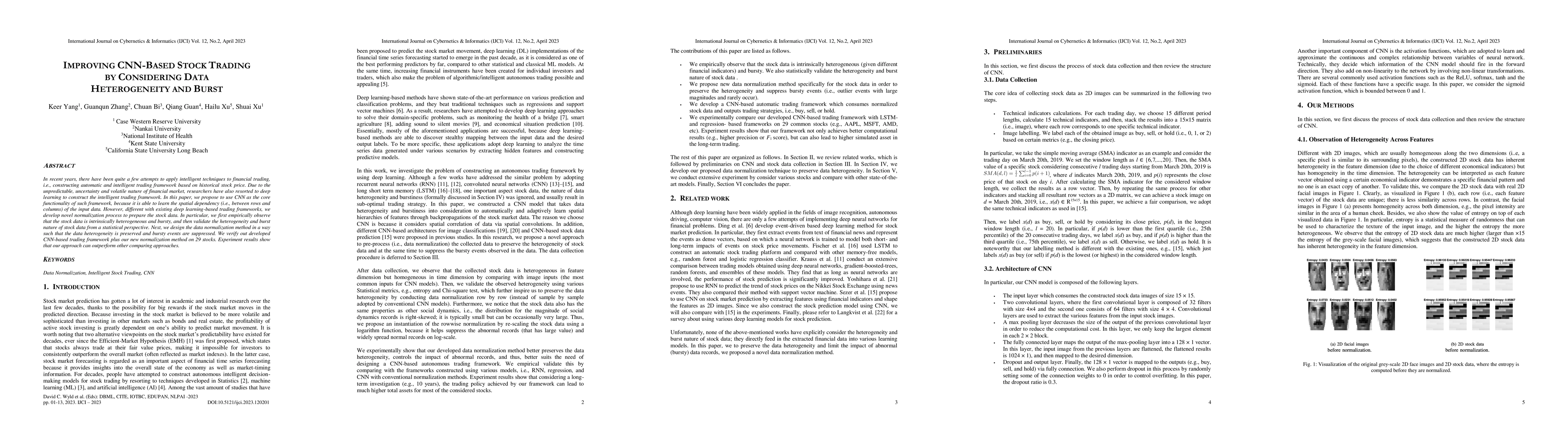 Thumbnail for Improving CNN-base Stock Trading By Considering Data Heterogeneity and
  Burst