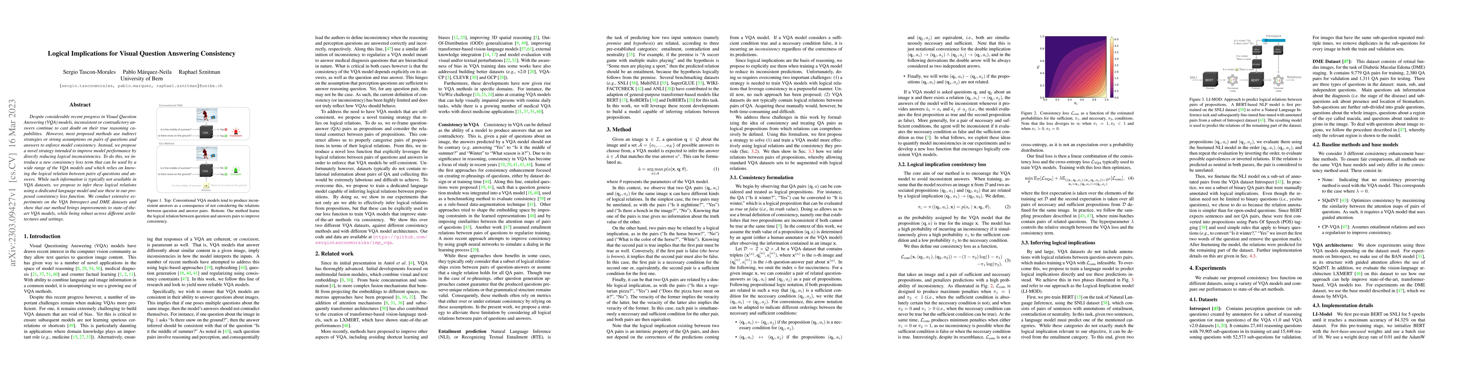 Thumbnail for Logical Implications for Visual Question Answering Consistency
