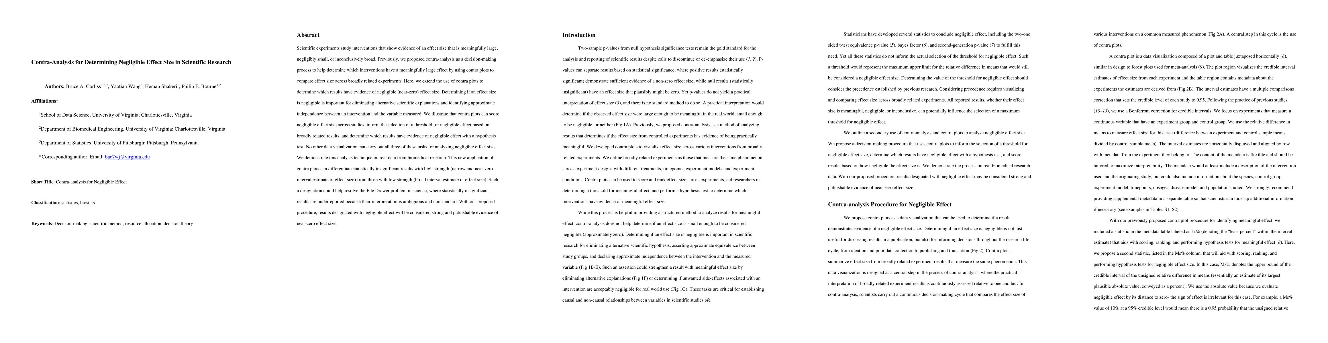 Thumbnail for Contra-Analysis for Determining Negligible Effect Size in Scientific
  Research