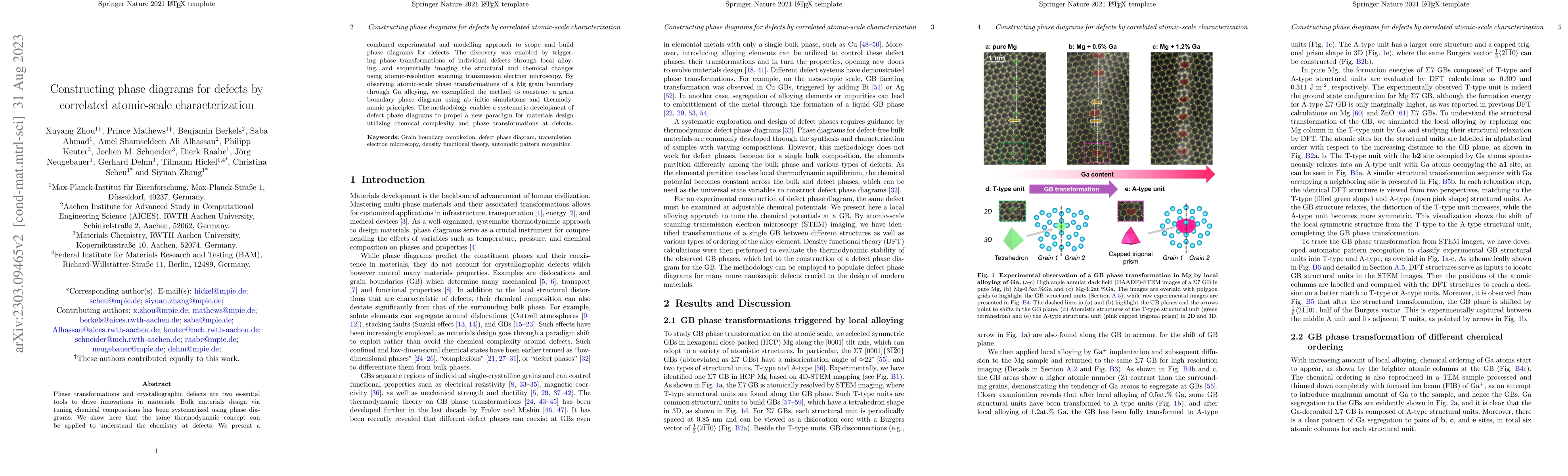 Thumbnail for Constructing phase diagrams for defects by correlated atomic-scale
  characterization