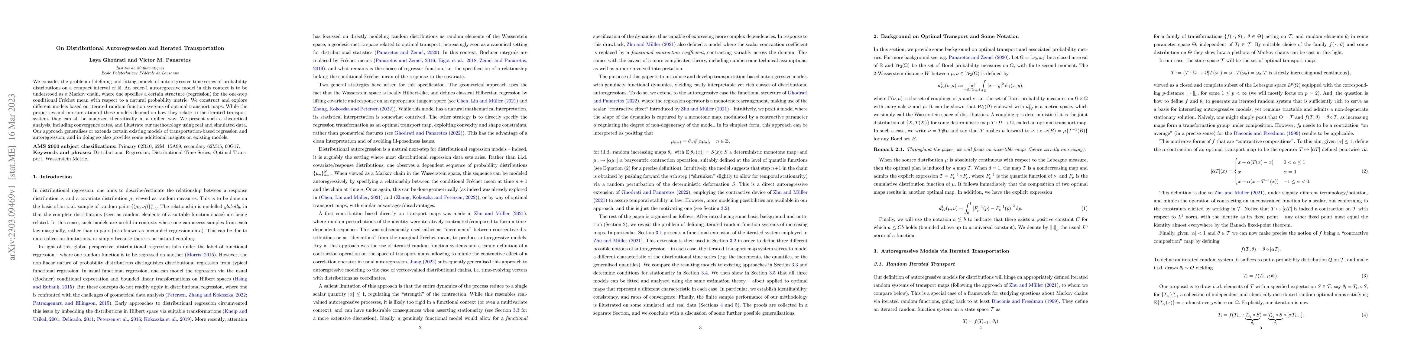 Thumbnail for On Distributional Autoregression and Iterated Transportation