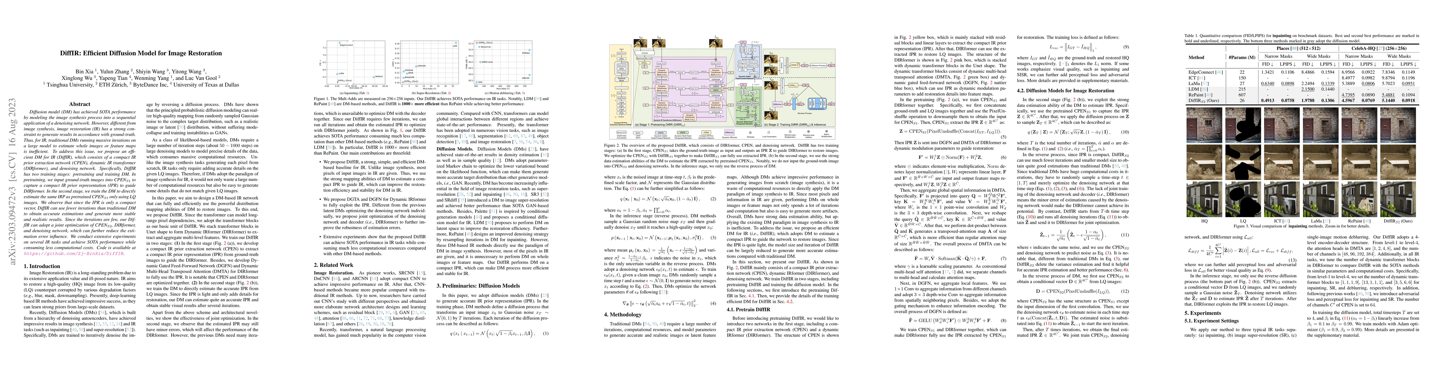 Thumbnail for DiffIR: Efficient Diffusion Model for Image Restoration