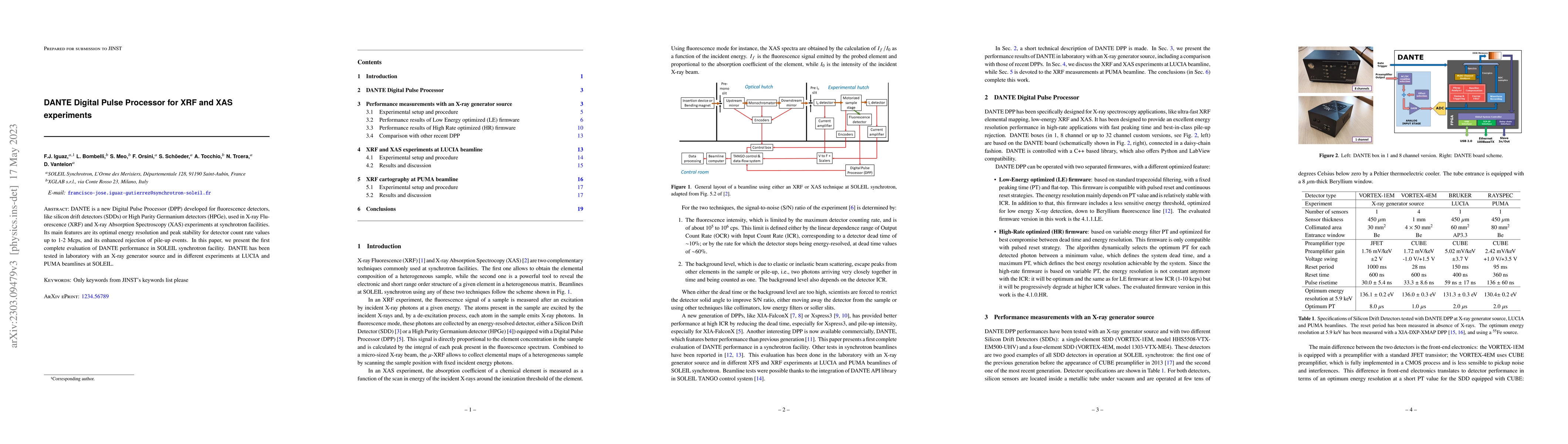 Thumbnail for DANTE Digital Pulse Processor for XRF and XAS experiments