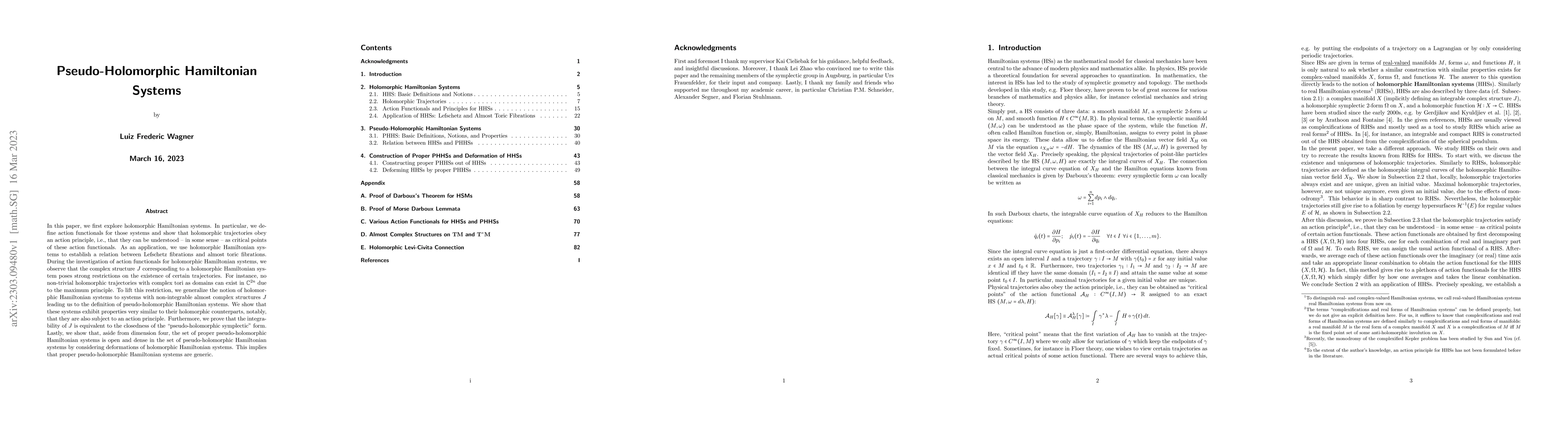 Thumbnail for Pseudo-Holomorphic Hamiltonian Systems