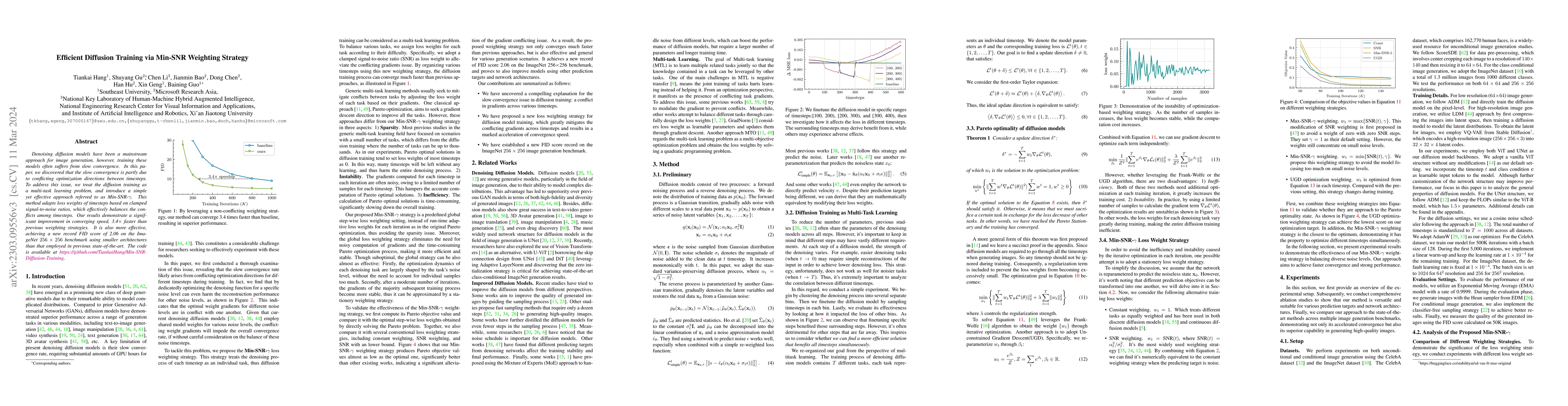 Thumbnail for Efficient Diffusion Training via Min-SNR Weighting Strategy