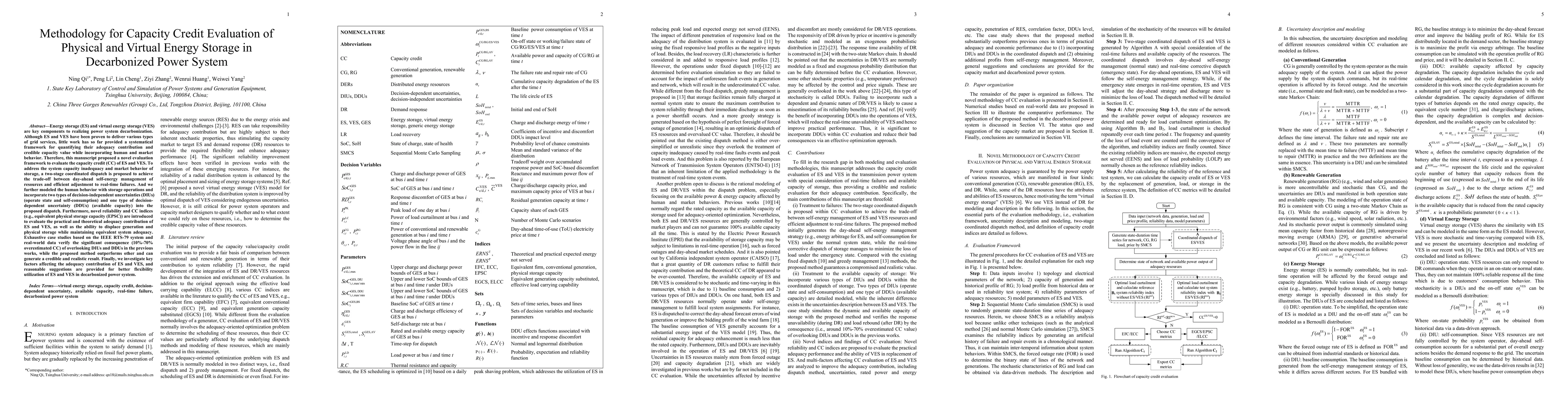 Thumbnail for Methodology for Capacity Credit Evaluation of Physical and Virtual
  Energy Storage in Decarbonized Power System