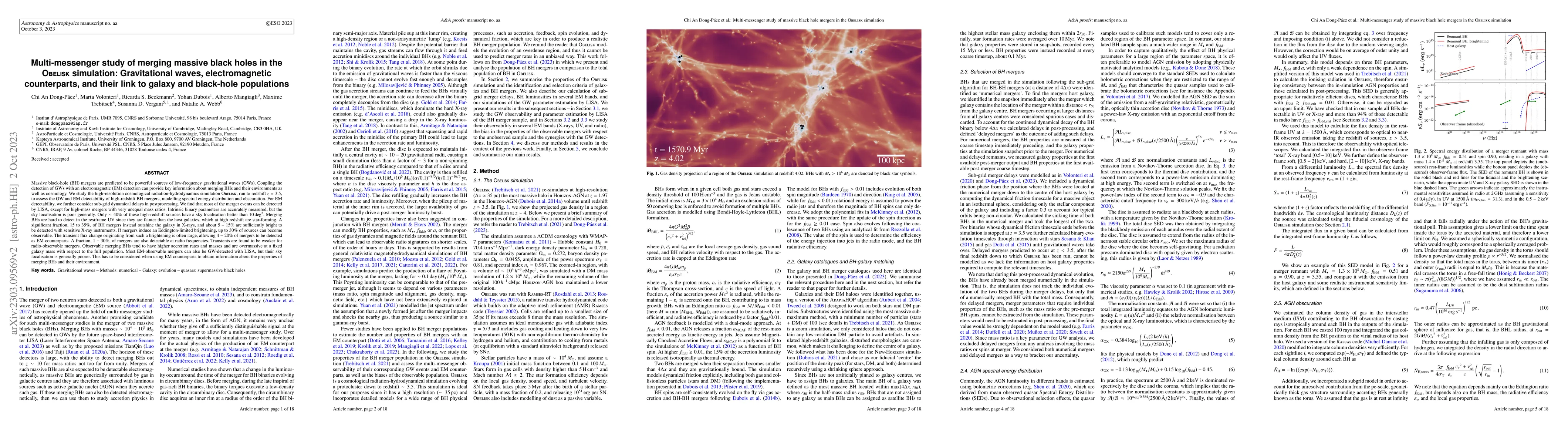 Thumbnail for Multimessenger study of merging massive black holes in the OBELISK
  simulation: gravitational waves, electromagnetic counterparts, and their link
  to galaxy and black hole populations