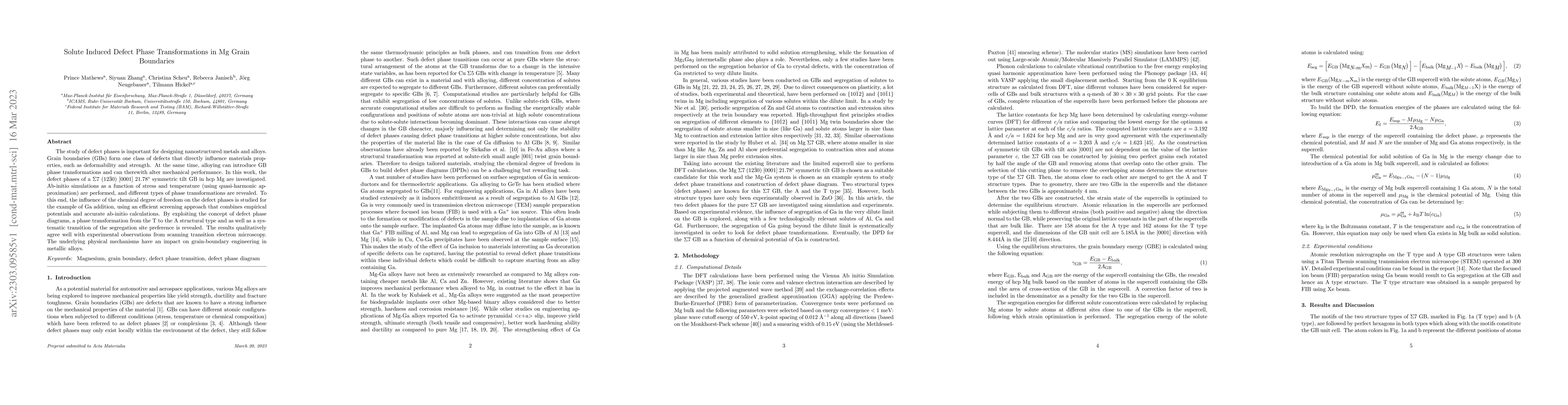 Thumbnail for Solute Induced Defect Phase Transformations in Mg Grain Boundaries