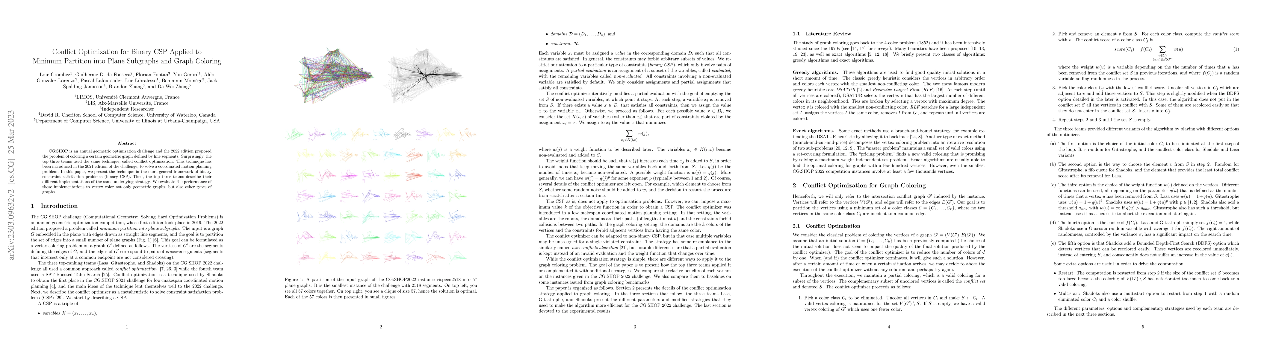 Thumbnail for Conflict Optimization for Binary CSP Applied to Minimum Partition into
  Plane Subgraphs and Graph Coloring